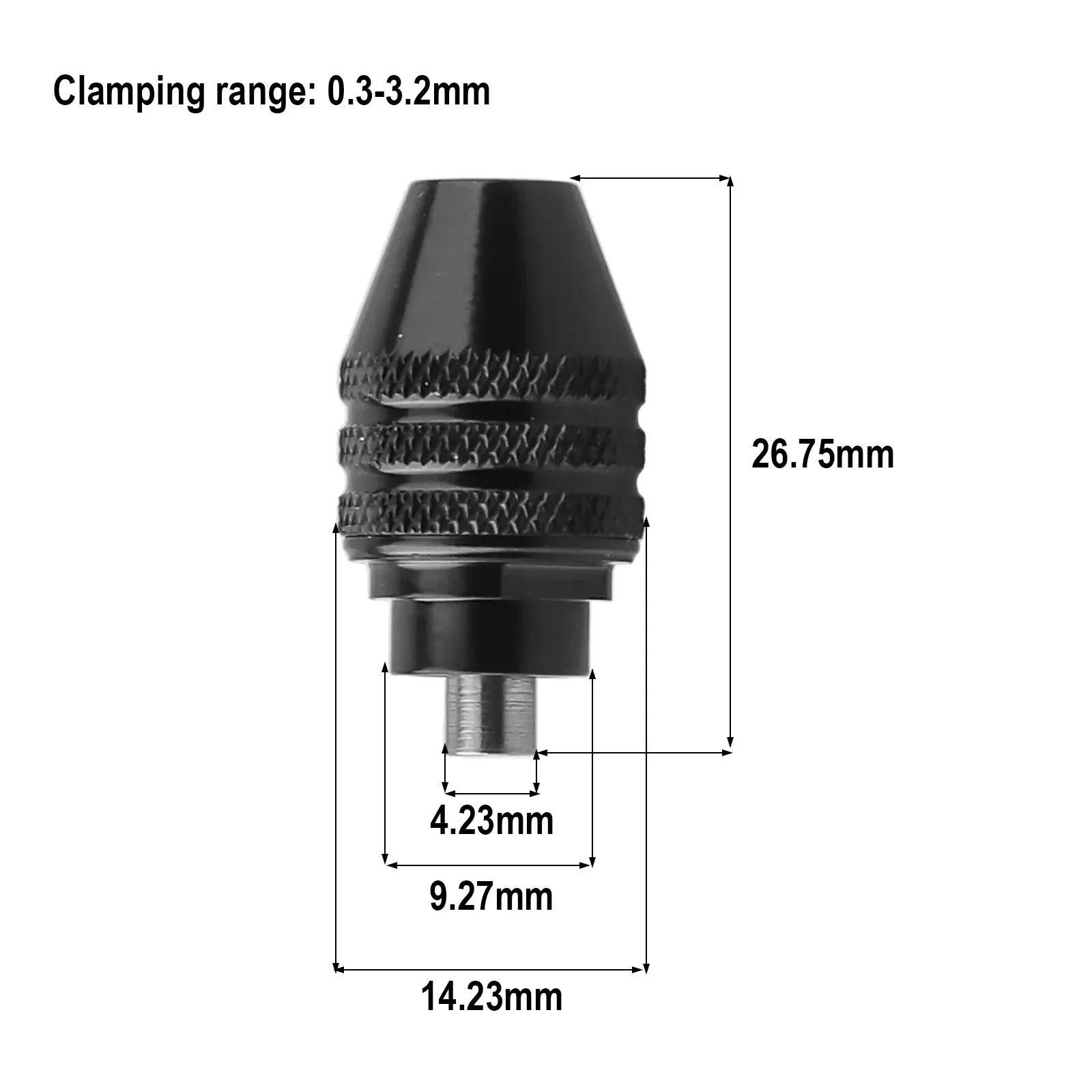 Crossfit Machine - 1 adet 0.3-3.2mm Çoklu Matkap Chuck